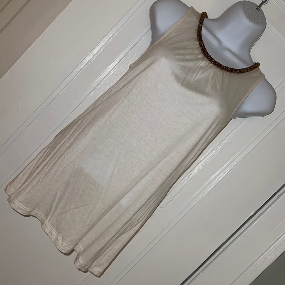 Banana republic beaded neck tank top size xs